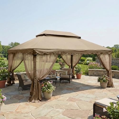 Reinforced RipLock 350 Replacement Canopy Top and Netting Set Compatible with Garden Oasis 12' x 16' Gazebo, alternate view 2