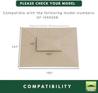 Reinforced RipLock 350 Replacement Canopy Top and Netting Set Compatible with Garden Oasis 12' x 16' Gazebo, alternate view 3