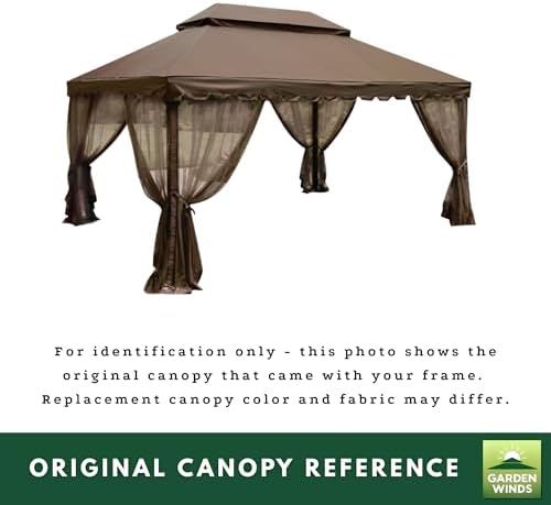 Reinforced RipLock 350 Replacement Canopy Top and Netting Set Compatible with Garden Oasis 12' x 16' Gazebo, alternate view 6