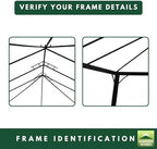 Reinforced RipLock 350 Replacement Canopy Top and Netting Set Compatible with Garden Oasis 12' x 16' Gazebo, alternate view 7