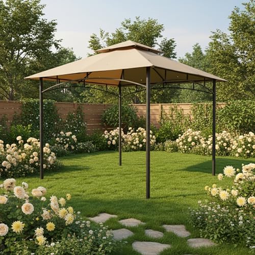 Reinforced RipLock 350 Replacement Canopy Top Cover Compatible with ABCCANOPY 8' x 8' Gazebo Models, alternate view 2