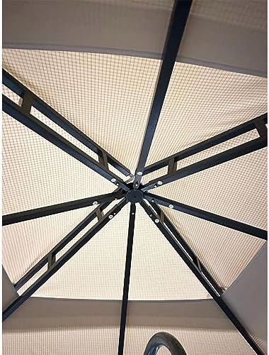 Reinforced RipLock 350 Replacement Canopy Top Cover Compatible with ABCCANOPY 8' x 8' Gazebo Models, alternate view 5