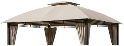 Reinforced RipLock 350 Replacement Canopy Top Cover Compatible with Crestfield 11’ x 13’ Gazebo Model A101017510