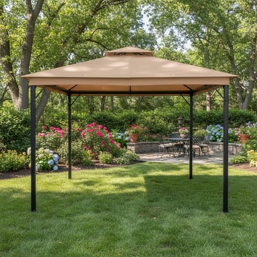 Reinforced RipLock 350 Replacement Canopy Top Cover Compatible with Laurel Canyon 10' x 10' Gazebo Models, alternate view 2
