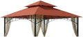 Reinforced RipLock 350 Replacement Canopy Top Cover Compatible with Madaga 10' x10' Gazebo Models L-GZ136PST
