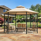 Reinforced RipLock 350 Replacement Canopy Top Cover Compatible with Outsunny Hexagon 12' x 12' Gazebo Model, alternate view 2