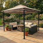 Reinforced RipLock 350 Replacement Canopy Top Cover Compatible with Warm Springs Palm Springs 9' x 11 'Gazebo, alternate view