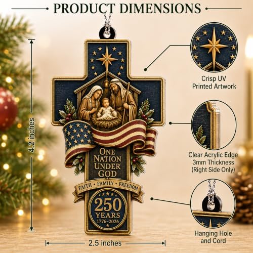 Religious Gifts, Nativity Ornaments, Nativity Ornament, alternate view 5