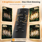 Remote Control Outdoor String Lights Waterproof, 50FT LED Outside Lights with Shatterproof Bulbs, Dimmable, alternate view 4