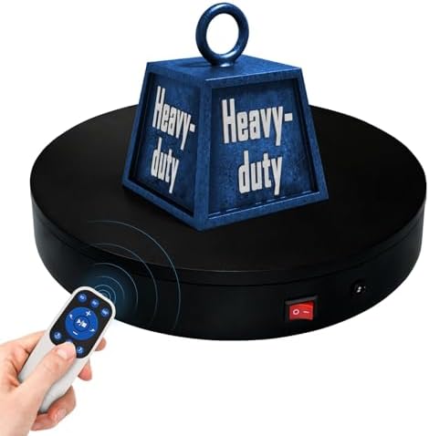 Remote Motorized Electric Turntable Rotating Display Stand Spinning Rotating Platform 360 Photography Turntable