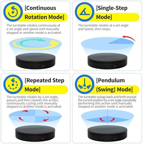 Remote Motorized Electric Turntable Rotating Display Stand Spinning Rotating Platform 360 Photography Turntable, alternate