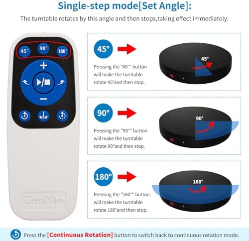 Remote Motorized Electric Turntable Rotating Display Stand Spinning Rotating Platform 360 Photography Turntable, alternate