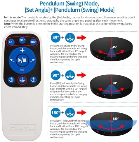 Remote Motorized Electric Turntable Rotating Display Stand Spinning Rotating Platform 360 Photography Turntable, alternate
