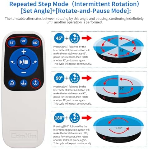 Remote Motorized Electric Turntable Rotating Display Stand Spinning Rotating Platform 360 Photography Turntable, alternate