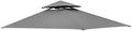 Replacement Canopy Top CAN ONLY FIT for model #L-GG001PST-F 8' X 5' Brown Double Tiered Canopy Grill BBQ Gazebo