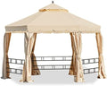 Replacement Canopy Top Cover Compatible with The Erommy 12ft Hexagon Gazebo - Riplock 350