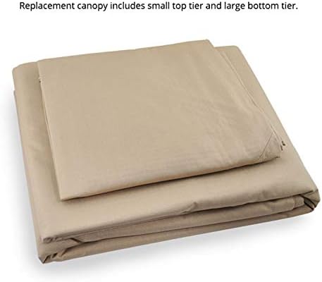 Replacement Canopy Top Cover Compatible with The Erommy 12ft Hexagon Gazebo - Riplock 350, alternate view 2