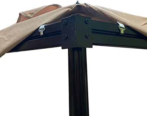 Replacement Canopy Top Cover Compatible with The Erommy 12ft Hexagon Gazebo - Riplock 350, alternate view 5