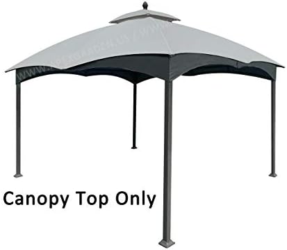 Replacement Canopy Top for Lowe's Allen Roth 10X12 Gazebo #GF-12S004B-1 (Grey) in Grey, alternate view 2