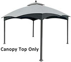 Replacement Canopy Top for Lowe's Allen Roth 10X12 Gazebo #GF-12S004B-1 (Grey) in Grey, alternate view 2