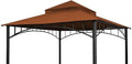 Replacement Cover Compatible with Target Madaga 10x10 Gazebo Model L-GZ136PST and Havana Gazebo, (Rust Red)