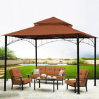 Replacement Cover Compatible with Target Madaga 10x10 Gazebo Model L-GZ136PST and Havana Gazebo, (Rust Red), alternate view 2