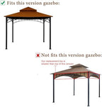 Replacement Cover Compatible with Target Madaga 10x10 Gazebo Model L-GZ136PST and Havana Gazebo, (Rust Red), alternate view 6