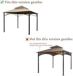 Replacement roof Compatible with Target Madaga Gazebo 10x10 Model L-GZ136PST (Light Beige) in Light Beige, alternate view 6