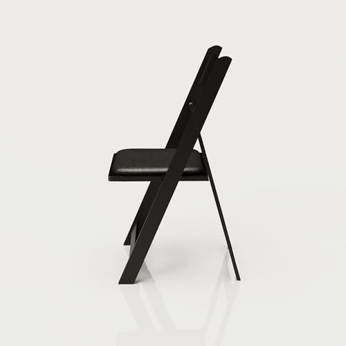 Resin Folding Chairs, Padded Seat, 800 lb, Black, 500 Pack in Black, alternate view 7