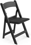 Resin Folding Chairs with Cushion, Foldable Plastic Chair with Comfortable Padded Seats, Perfect for Event Party