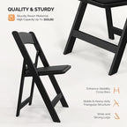 Resin Folding Chairs with Cushion, Foldable Plastic Chair with Comfortable Padded Seats, Perfect for Event Party, alternate