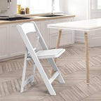 Resin Folding Chairs with Cushion, Foldable Plastic Chair with Comfortable Padded Seats, Perfect for Event Party, alternate