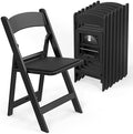 Resin Folding Chairs with Cushion, Foldable Plastic Chair with Comfortable Padded Seats, Perfect for Event Party