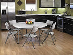Resin Folding Table for Banquets, Picnics, and Parties, 60 Inch, Round, alternate view 2