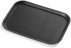 Restaurant Grade Non-Slip Tray, Plastic, Rubber Lined, Rectangular, 10-Inch x 14-Inch, Black (Pack of 2), alternate view 3