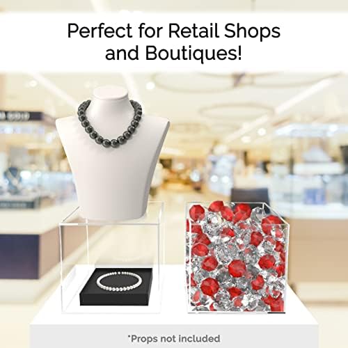 Retail Product Riser or Merchandise Storage Bin 6" Clear Acrylic Display Box with One Open Side No Lid Versatile, alternate