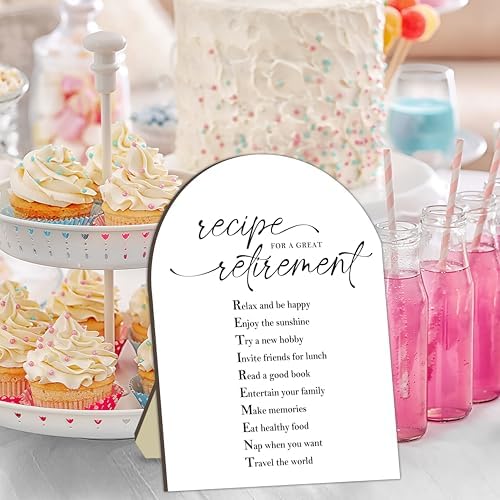 Retirement Sign, Recipe for Retirement, Retirement rules Station Sign, Retirement party Sign, Retire Welcome, alternate view
