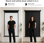 Retractable Photo Backdrop, 36 x 56 White Background Screen, alternate view 6