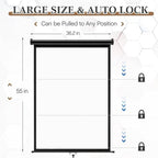 Retractable White Backdrop 36 x 55in, ID Photo Background Screen, alternate view 3