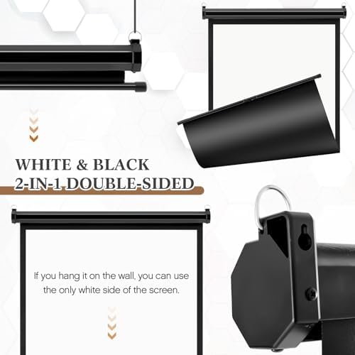 Retractable White Backdrop 36 x 55in, ID Photo Background Screen, alternate view 4