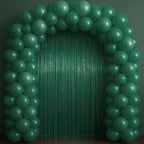 Retro Green Foil Fringe Backdrop Curtains, 3.3x6.6ft, 3pcs in 3.3x6.6ft, alternate view 6
