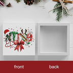 Retro Nurse Bow Christmas Sign Merry Christmas Appreciation Gift for Nurse Office Home Desk Table Shelf Decor 5, alternate