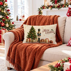 Retro Nutcracker Merry Christmas Tree Pillow Covers 12x20 Inch in 12x20 Inch in Not Applicabie, alternate view 3
