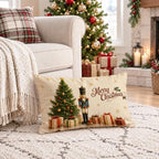 Retro Nutcracker Merry Christmas Tree Pillow Covers 12x20 Inch in 12x20 Inch in Not Applicabie, alternate view 5