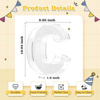 Reusable 10'' Fillable Acrylic Charcuterie Board Box Letter C in Letter C, alternate view 3