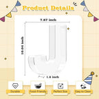 Reusable 10'' Fillable Acrylic Charcuterie Board Box Letter J in Letter J, alternate view 3