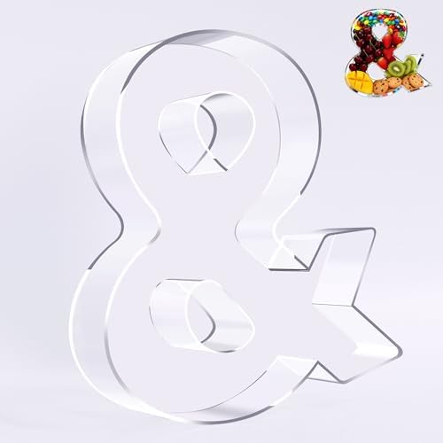 Reusable 10'' Fillable Acrylic Charcuterie Board Box Letter & in Letter &