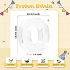 Reusable 10'' Fillable Acrylic Charcuterie Board Box Letter O in Letter O, alternate view 3