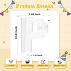 Reusable 10'' Fillable Acrylic Charcuterie Board Box Letter P in Letter P, alternate view 3