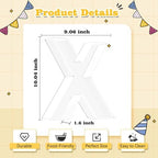 Reusable 10'' Fillable Acrylic Charcuterie Board Box Letter X in Letter X, alternate view 3